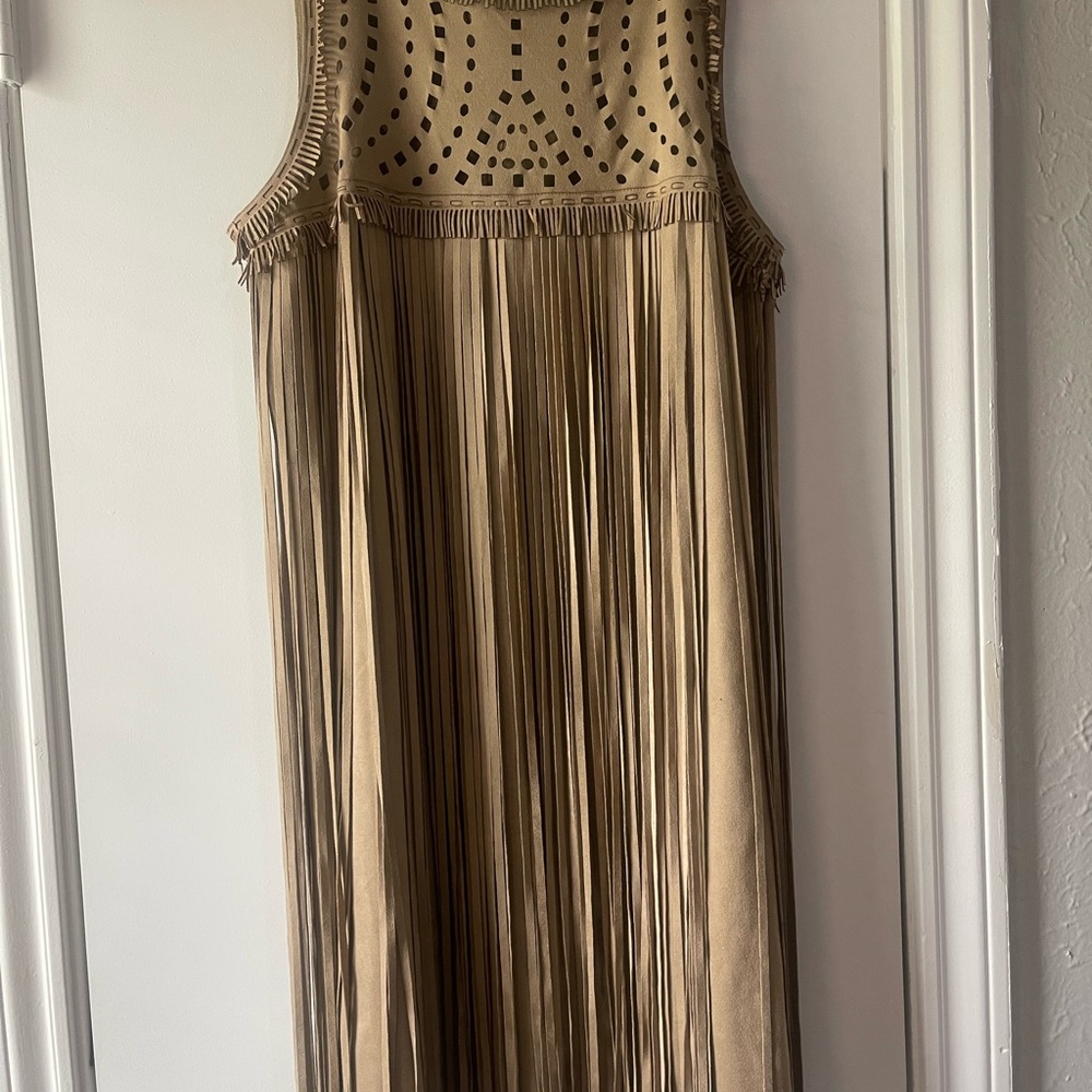 Chelsea and violet Tan Sleeveless Dress